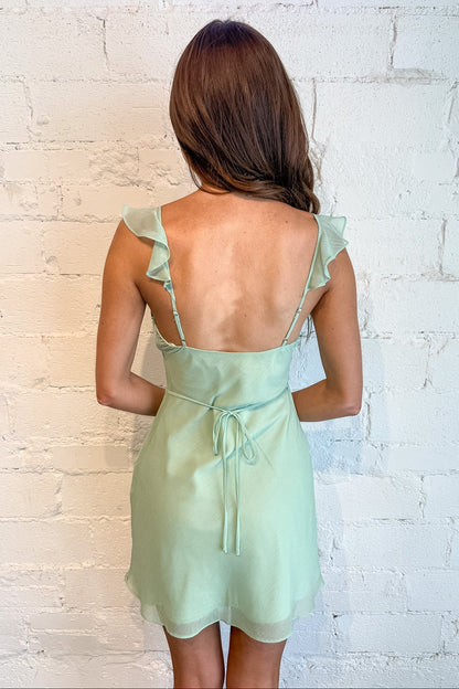 Matcha Girly Mini Dress