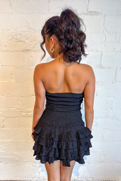 Mia Smocked Ruffle Romper Dress