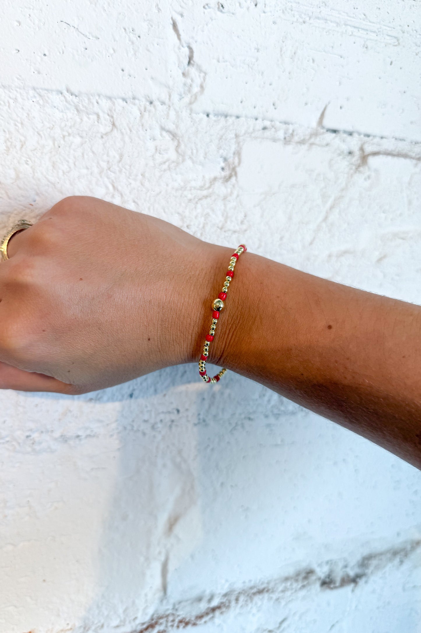 Mini Beaded Stainless Steel Bracelet