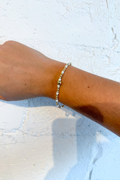 Mini Beaded Stainless Steel Bracelet