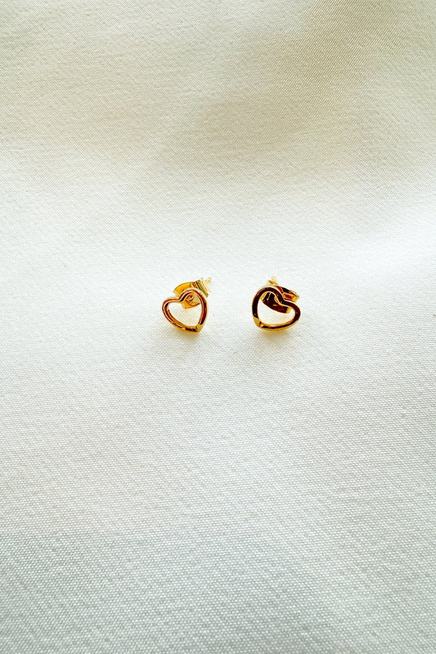 Mini Heart Outline Studs