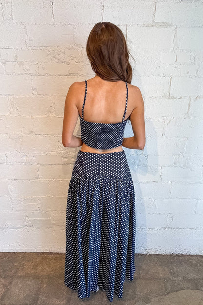 Presley Polka Dot Maxi Skirt