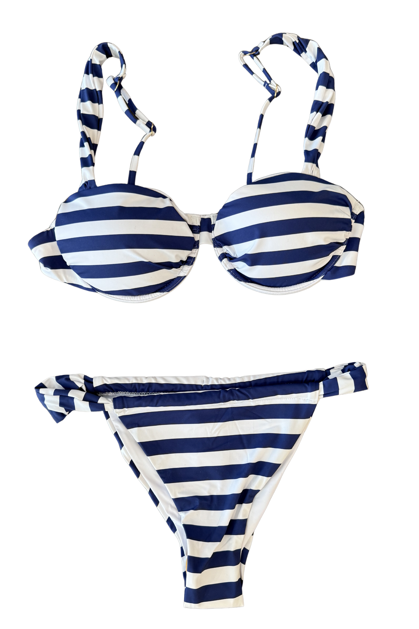 Navy Stripe Bikini Bottoms