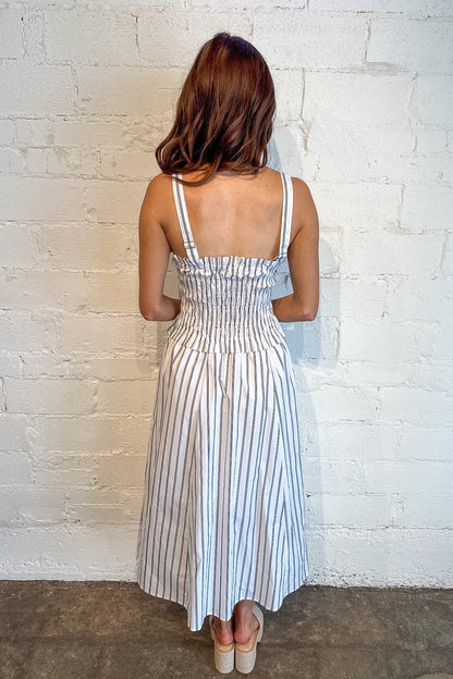 Nova Striped Midi Dress