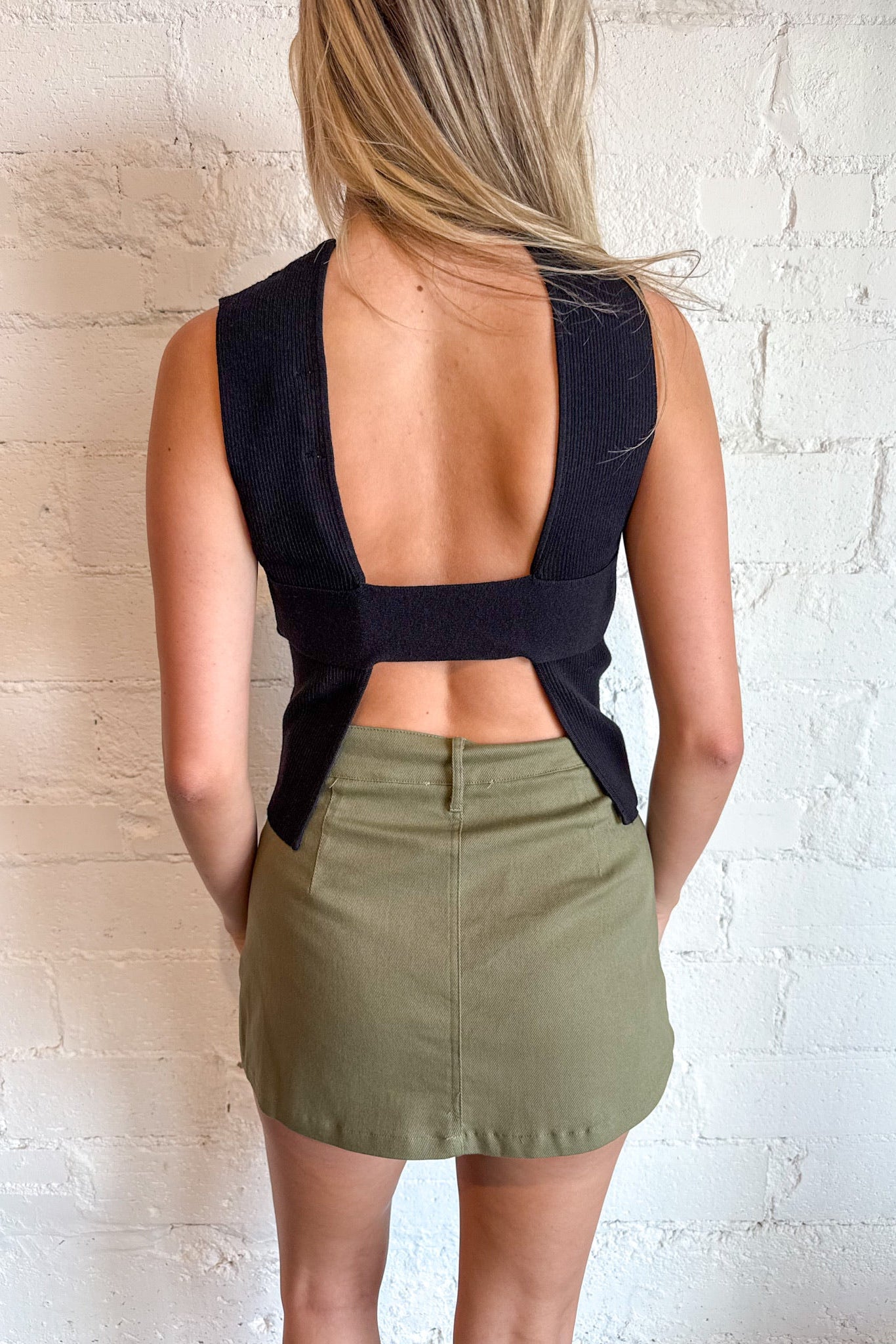 Olive Grove Denim Skort