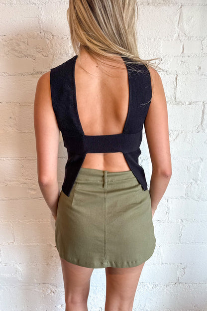 Olive Grove Denim Skort