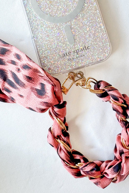 Leopard Scarf Phone/Key Chain