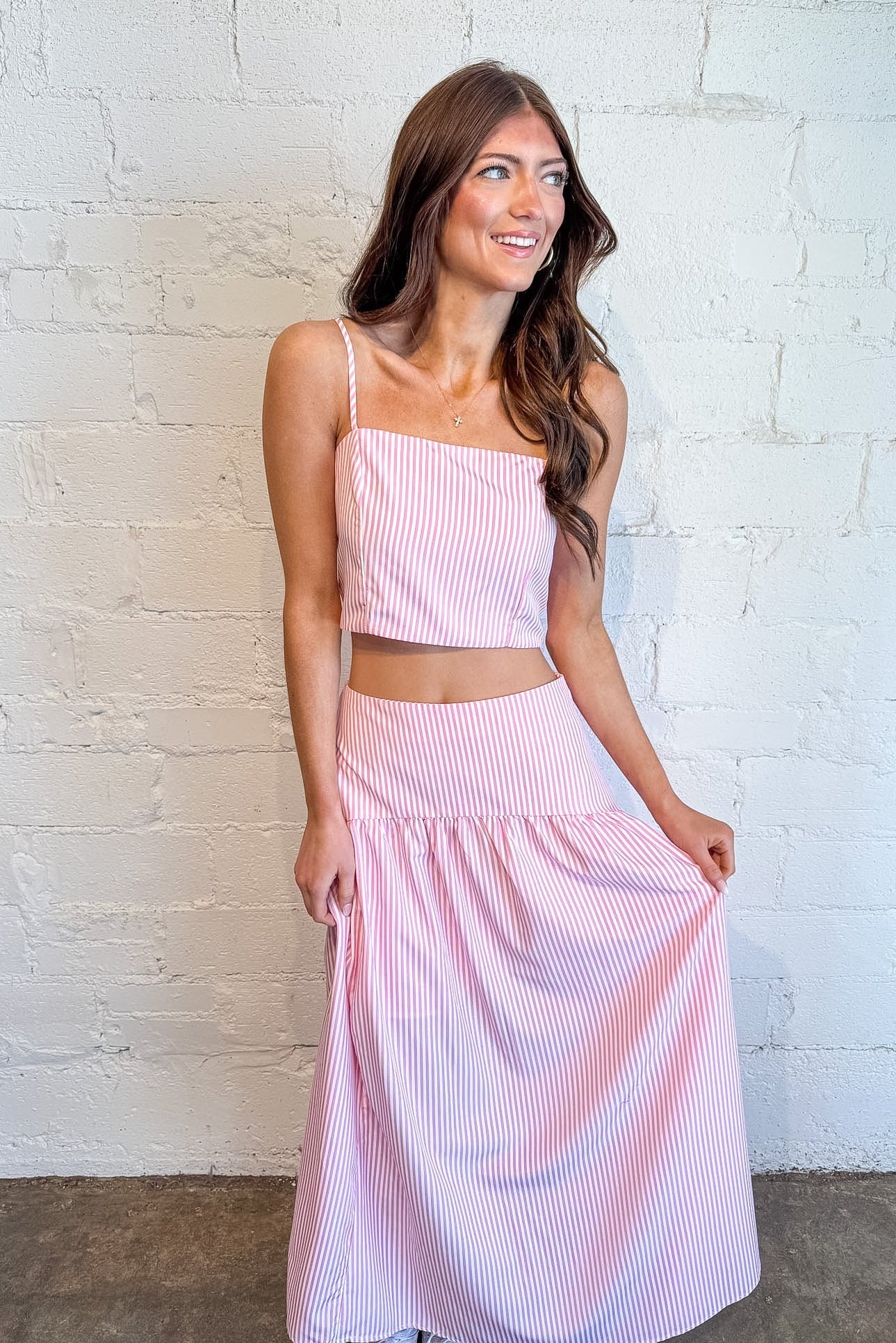 Sally Striped Maxi Skirt