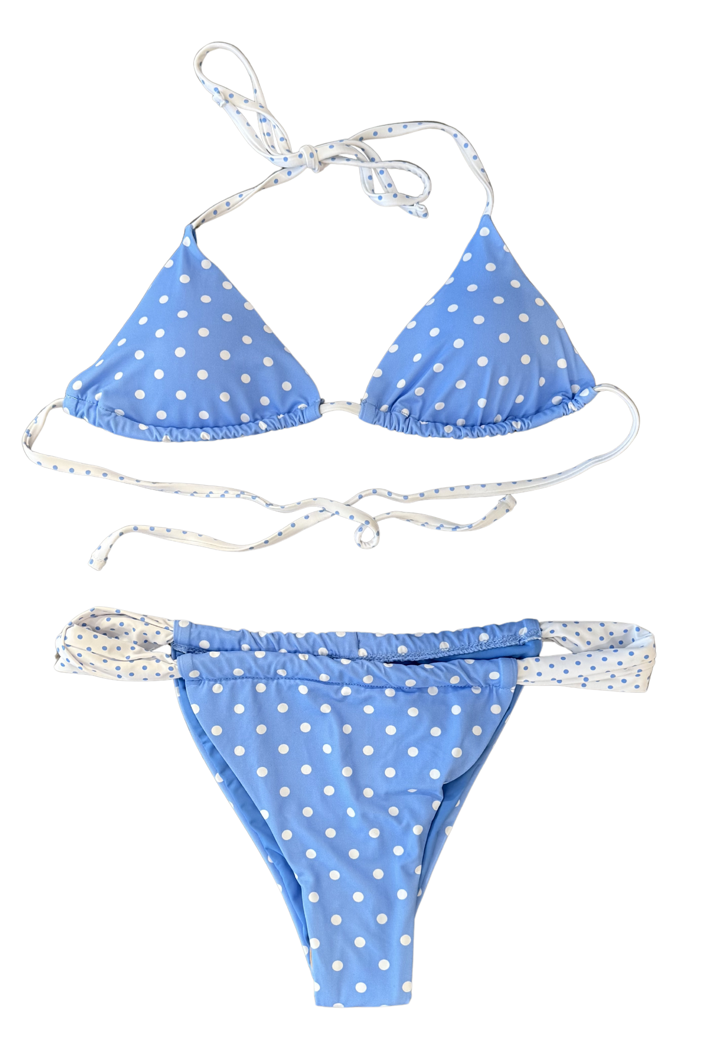 Blue Polka Dot Swimsuit Bottoms
