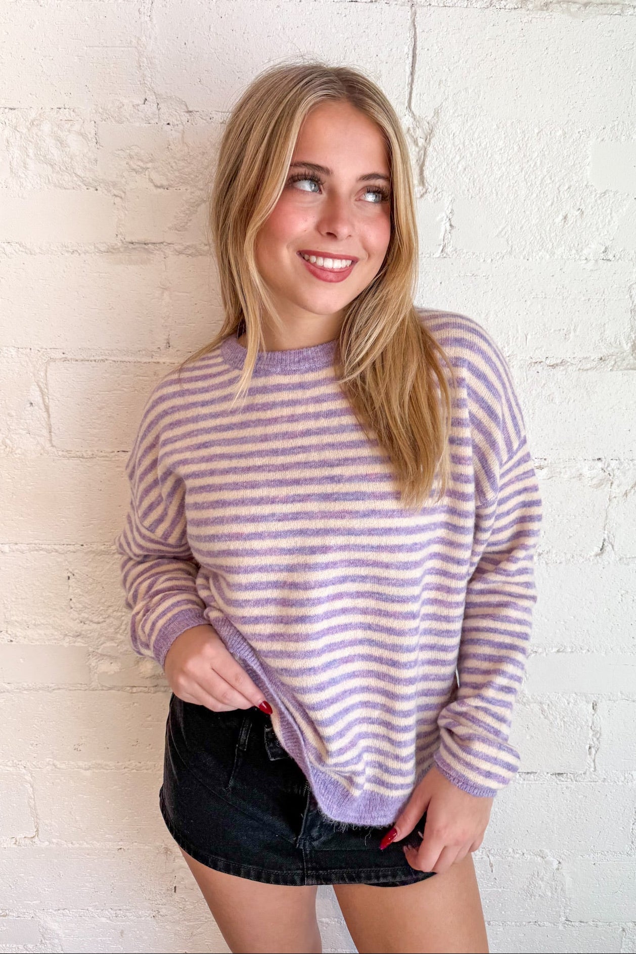Haley Stripe Knit Top
