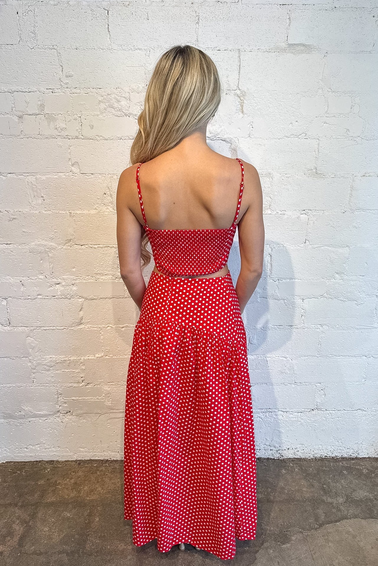 Presley Polka Dot Maxi Skirt