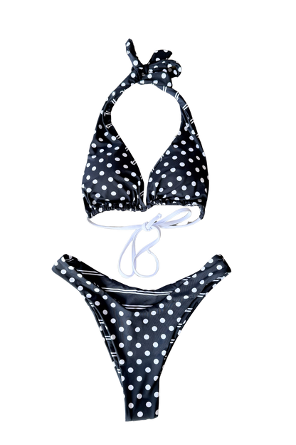 Reversible Stripe/Polka Dot Bikini Top