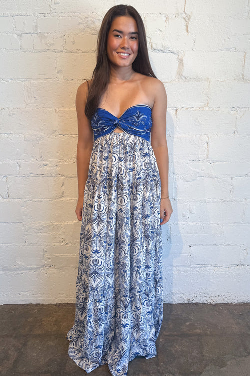 Riyadh Border Maxi Dress