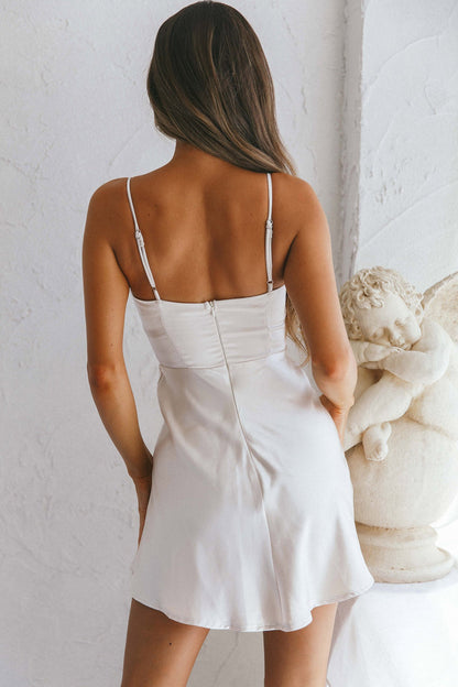 Cozumel Twist Bust Mini Dress Champagne
