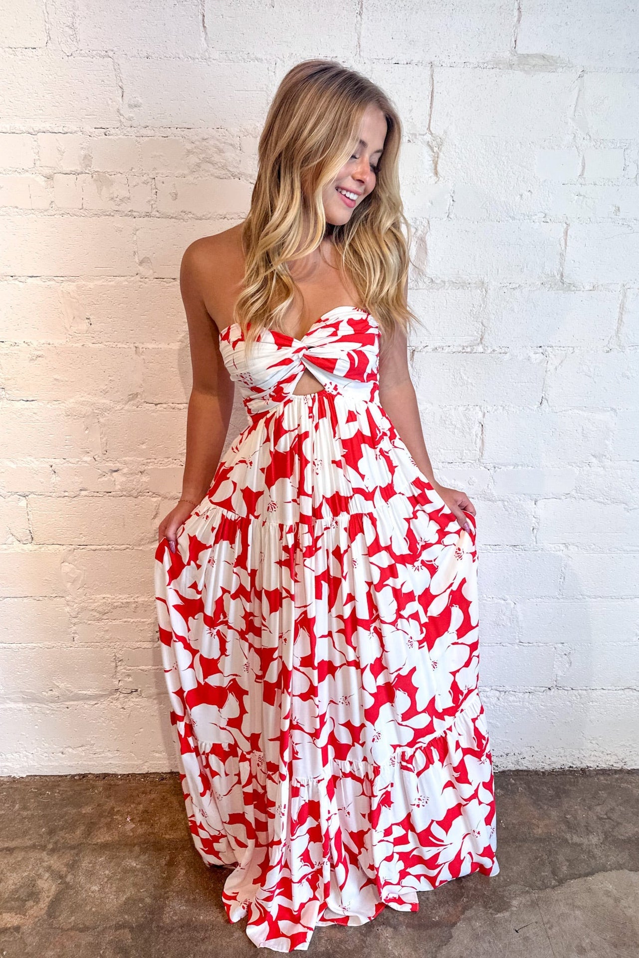 Scarlet Canvas Maxi Dress