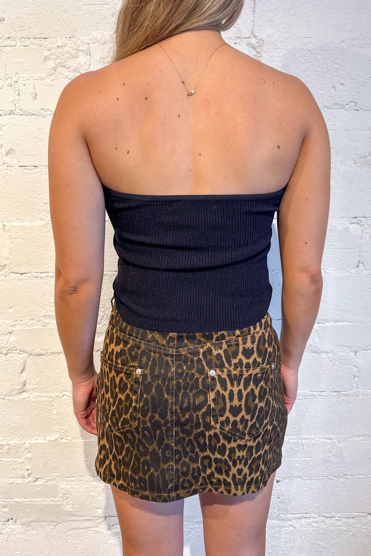 Scary Spice Denim Mini Skirt