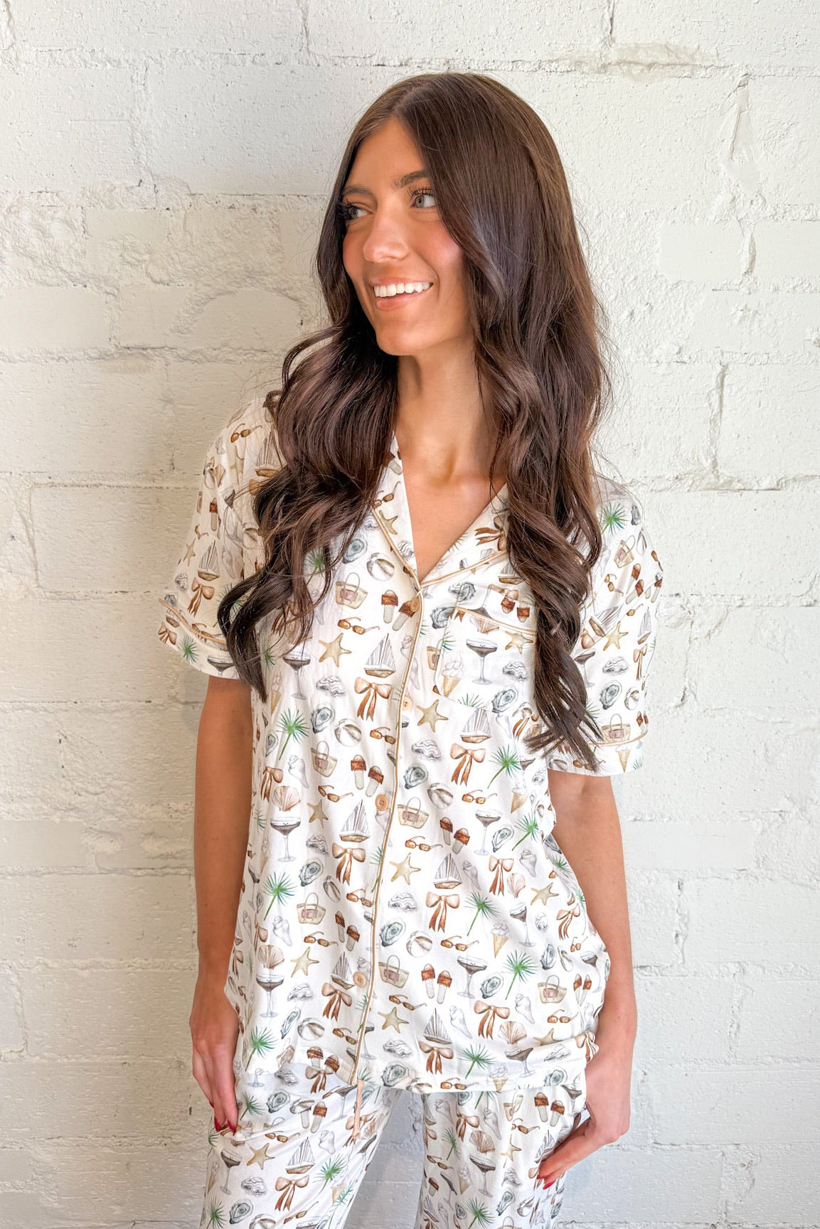 Seashells & Martinis PJ Top