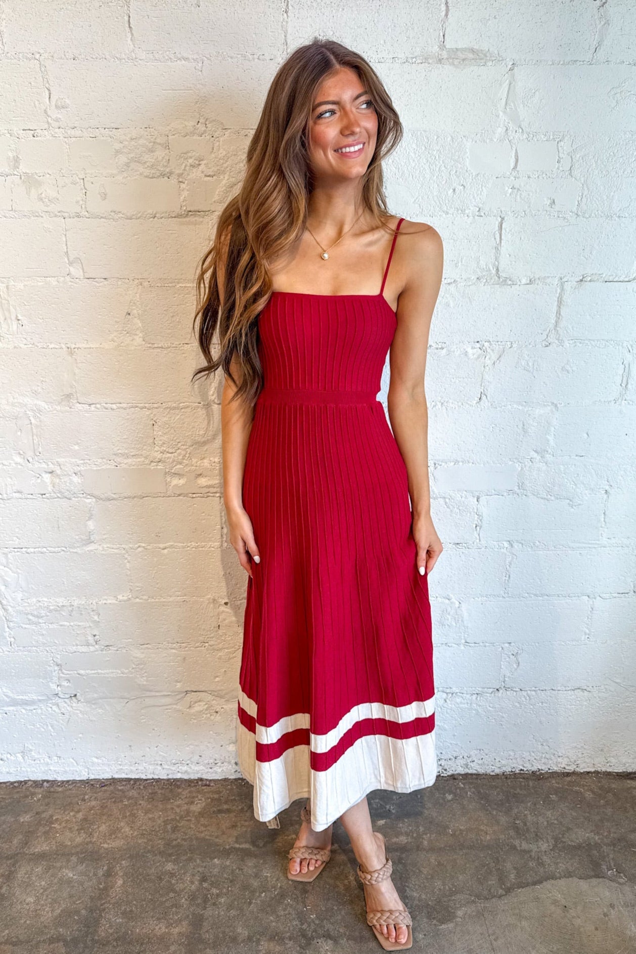 Sideline Strut Maxi Dress