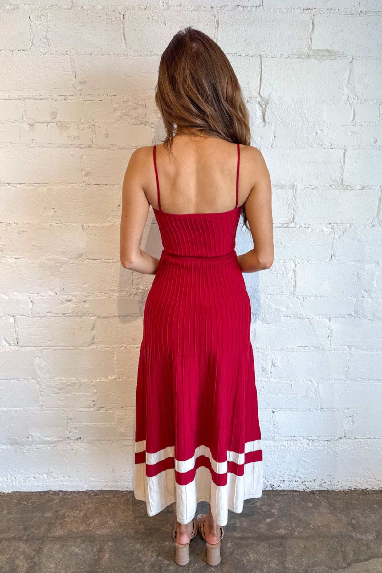 Sideline Strut Maxi Dress