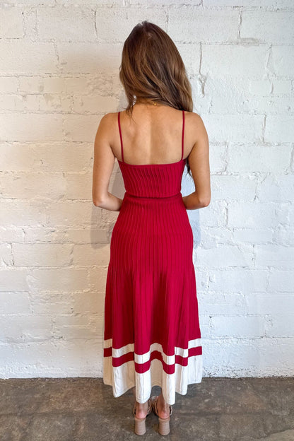 Sideline Strut Maxi Dress