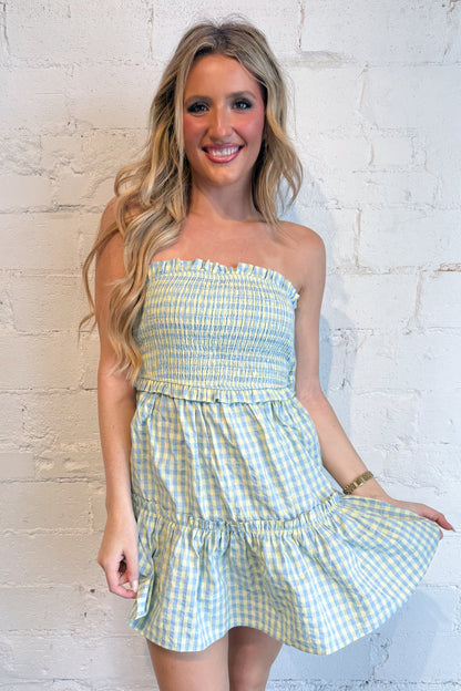 Sienna Gingham Mini Dress