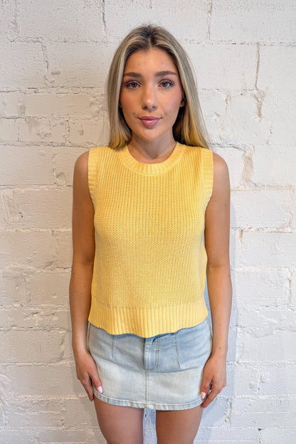 Sleeveless Sweater Tank