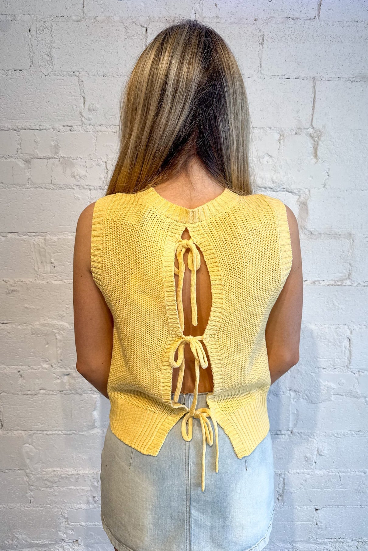 Sleeveless Sweater Tank