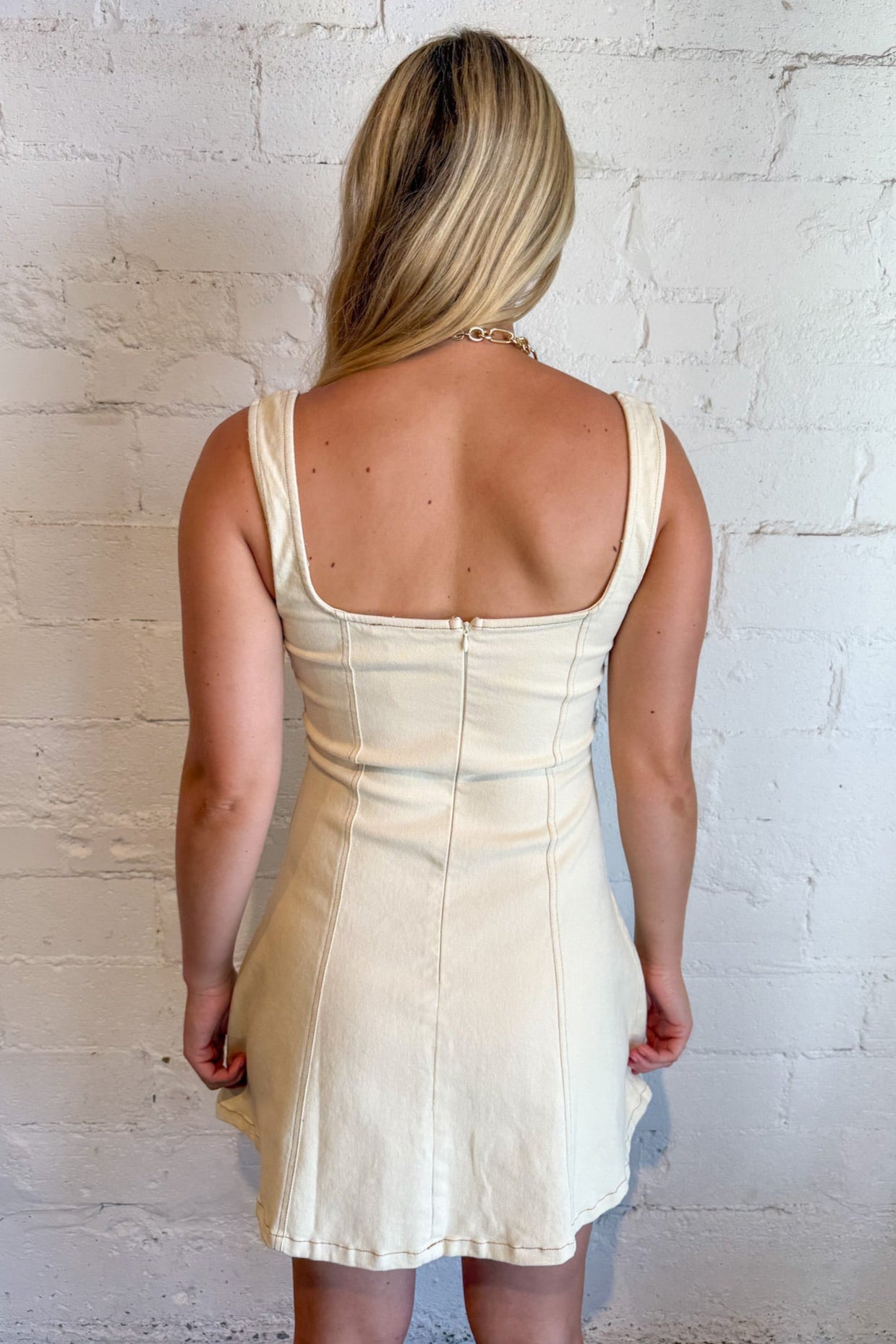 Soft Maple Mini Dress