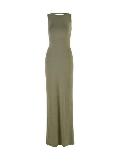 ZAHRAA DRESS - GREEN : MOSS GREEN