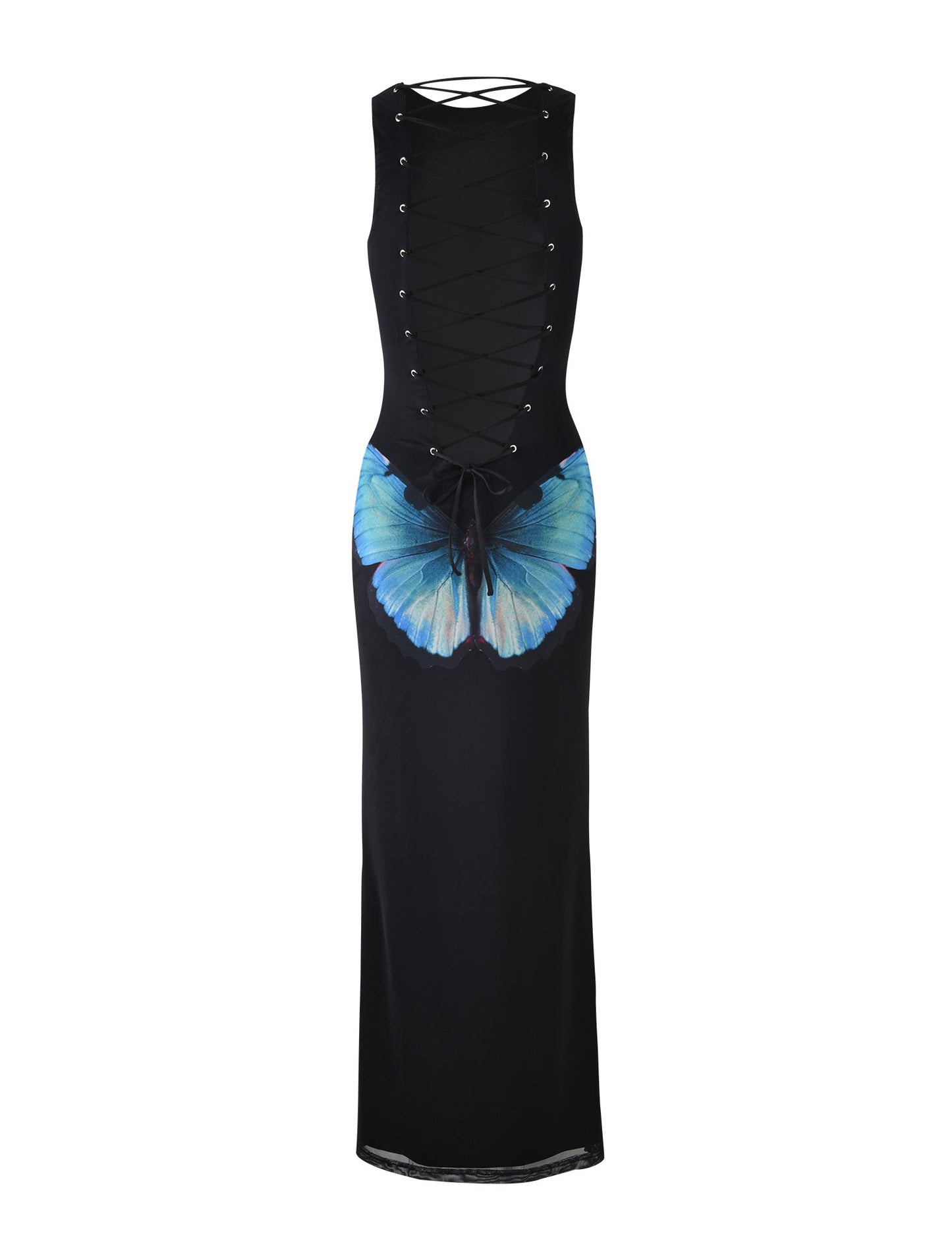 ZAHRAA DRESS - BLACK : BUTTERFLY