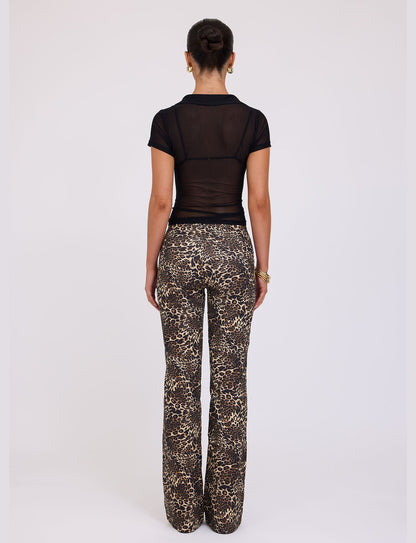 VESPER PANT - MULTI : LEOPARD