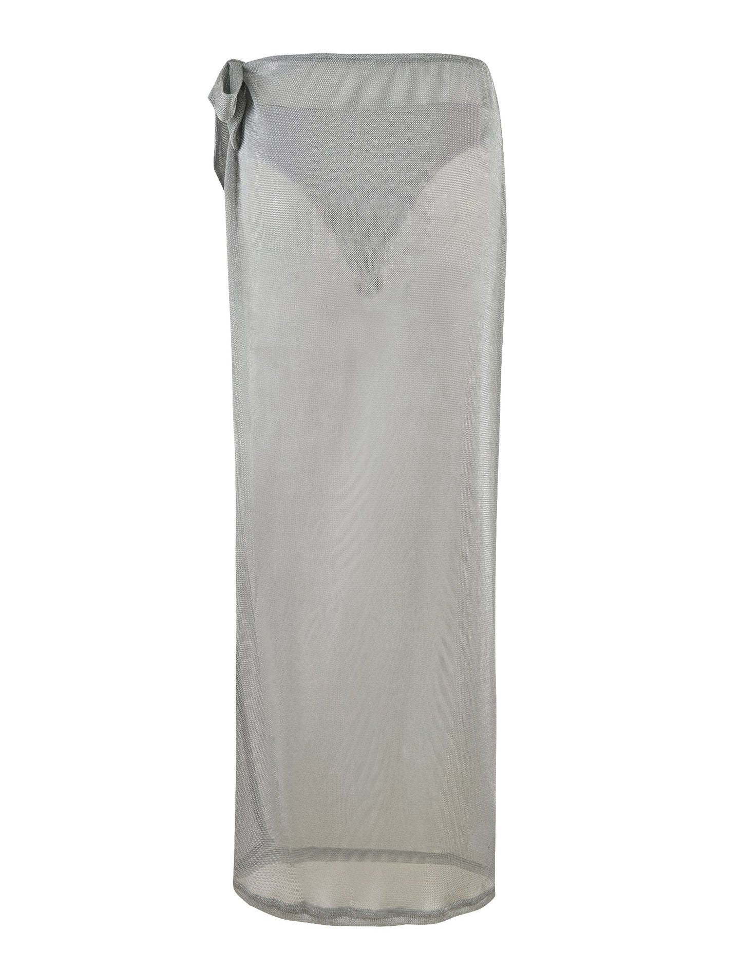 WYNNE SKIRT - GREY : SILVER