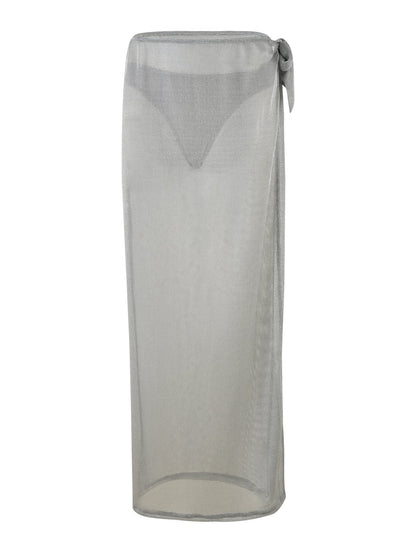 WYNNE SKIRT - GREY : SILVER
