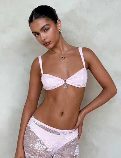 XADIE TOP - PINK : PASTEL PINK : PALE PINK