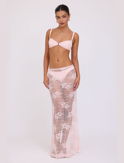 XADIE TOP - PINK : PASTEL PINK : PALE PINK