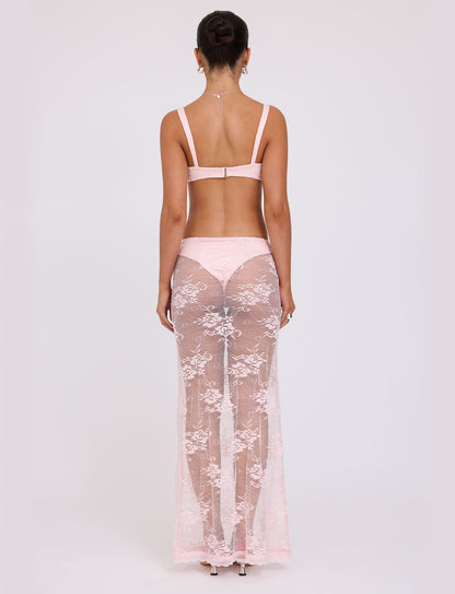 XADIE TOP - PINK : PASTEL PINK : PALE PINK