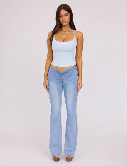 ZAIDA TOP - BLUE : PASTEL BLUE