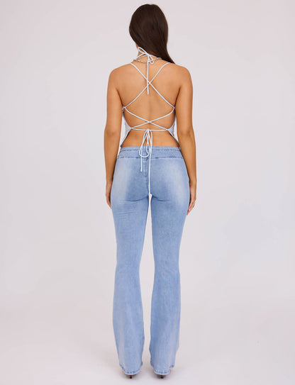 ZAIDA TOP - BLUE : PASTEL BLUE