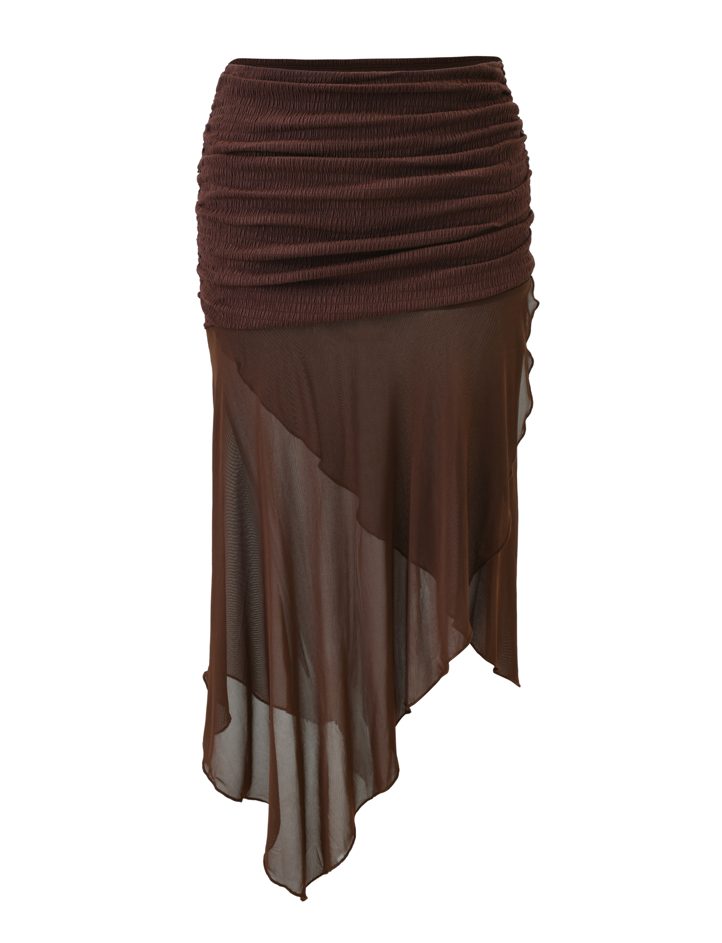 ZINNIA MIDI SKIRT - CHOCOLATE
