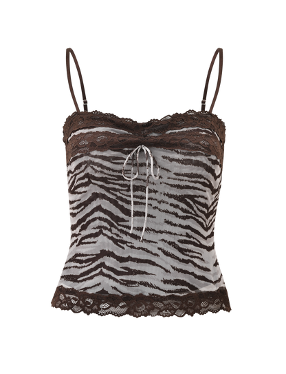 VIRA TOP - NEUTRAL ZEBRA