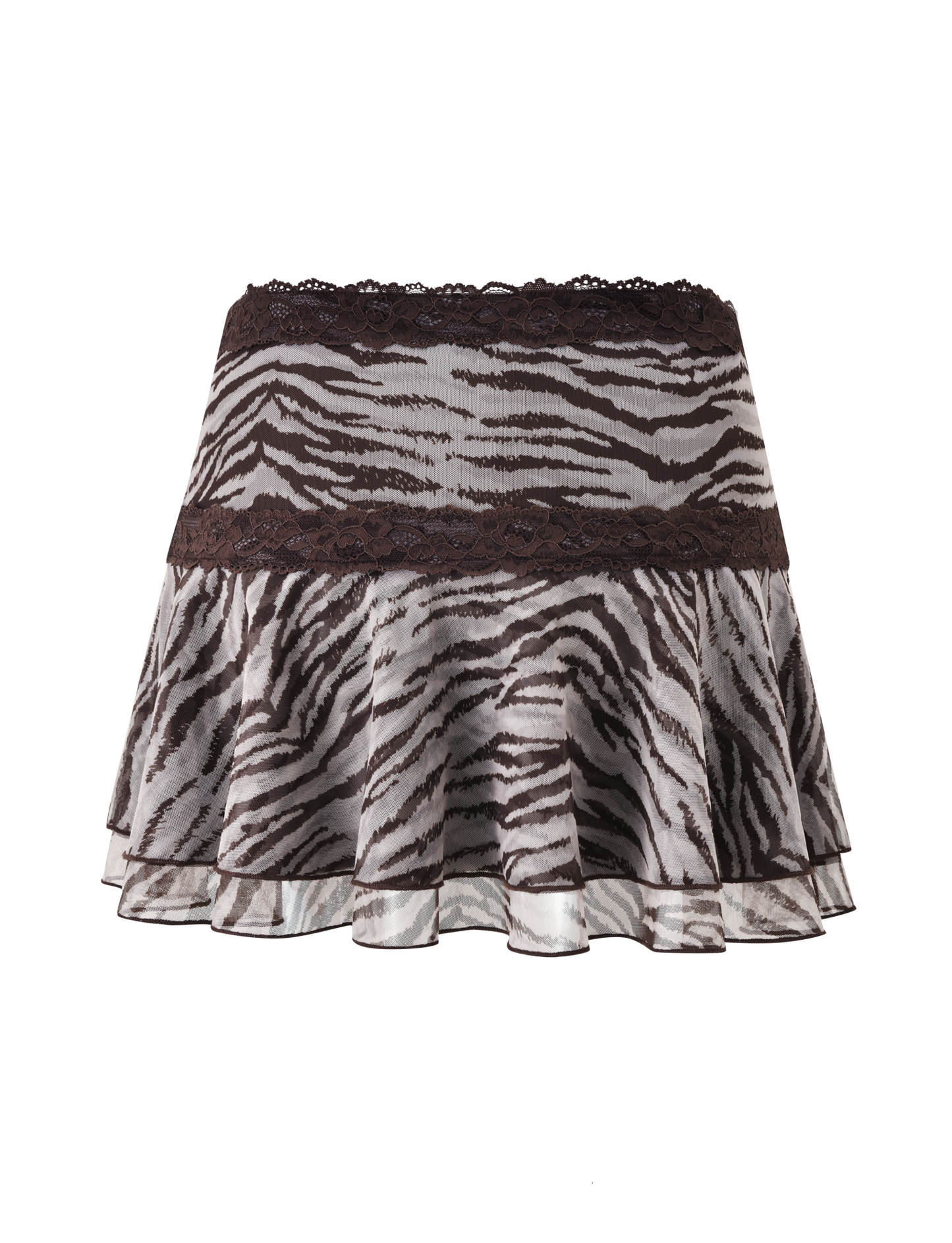 VIRA MINI SKIRT - NEUTRAL ZEBRA