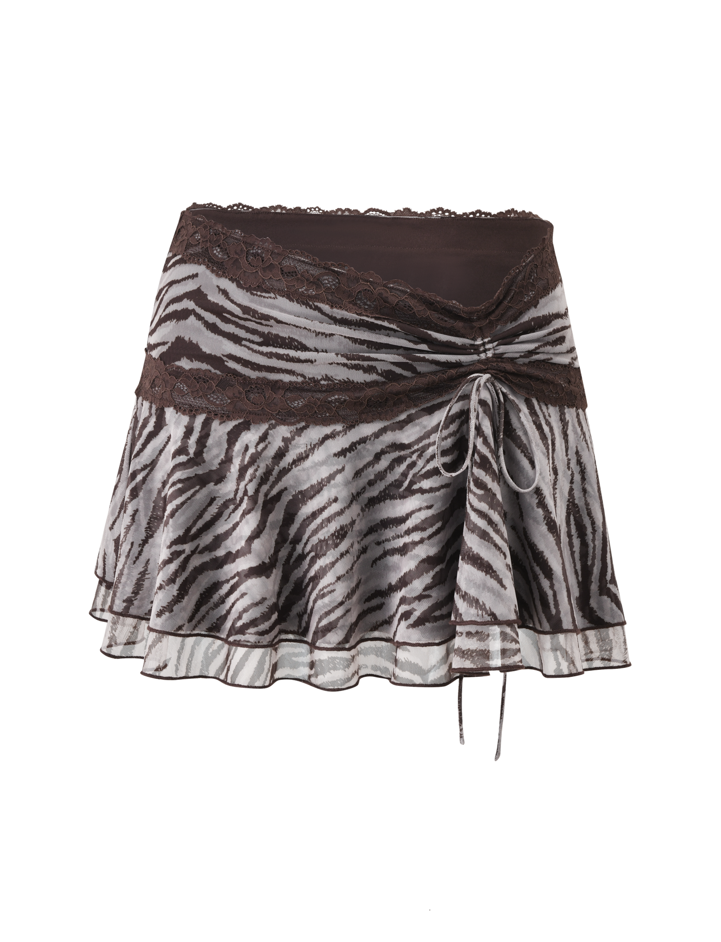 VIRA MINI SKIRT - NEUTRAL ZEBRA