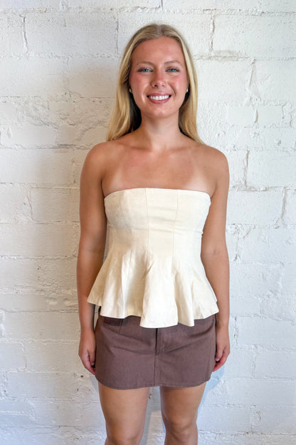 Cozy Suede Tube Top