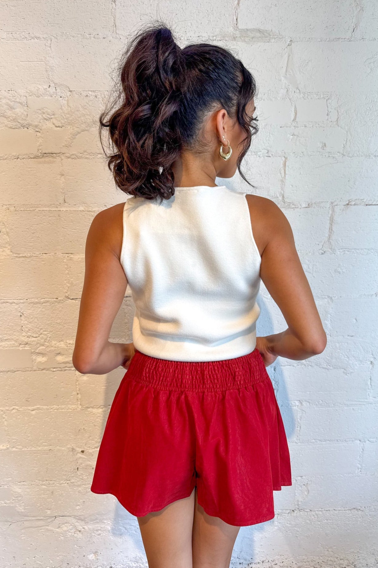Cutie Crop Sweater Vest