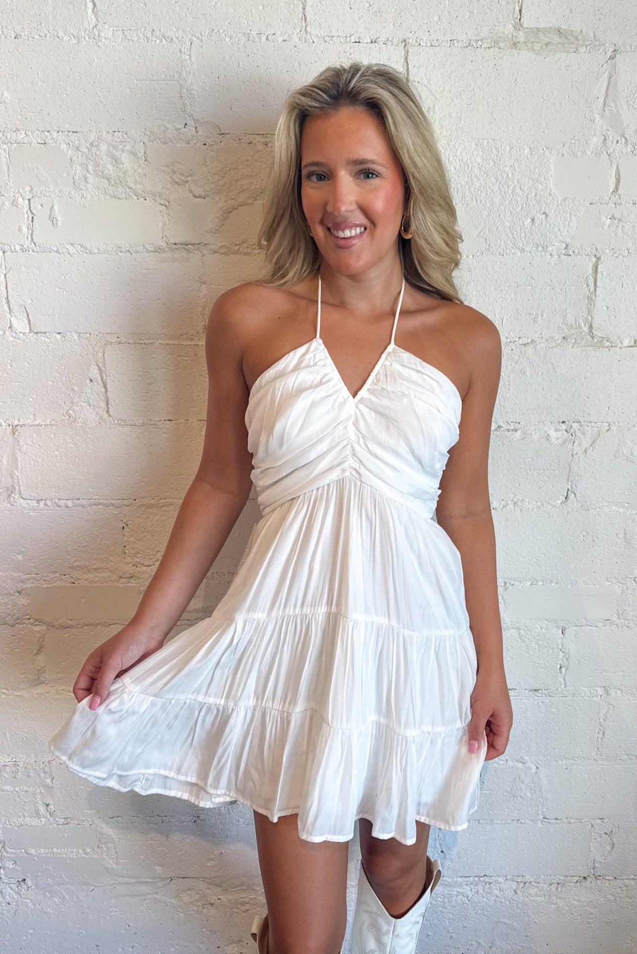 Izzy Halter Mini Dress