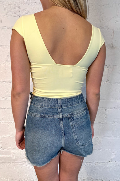 Free People Emmy Denim Skort