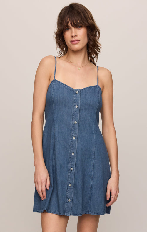 Angel Eyes Denim Mini Dress