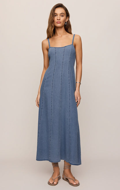 Leonora Denim Midi Dress