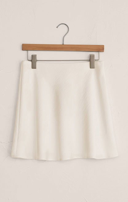 Chablis Satin Mini Skirt