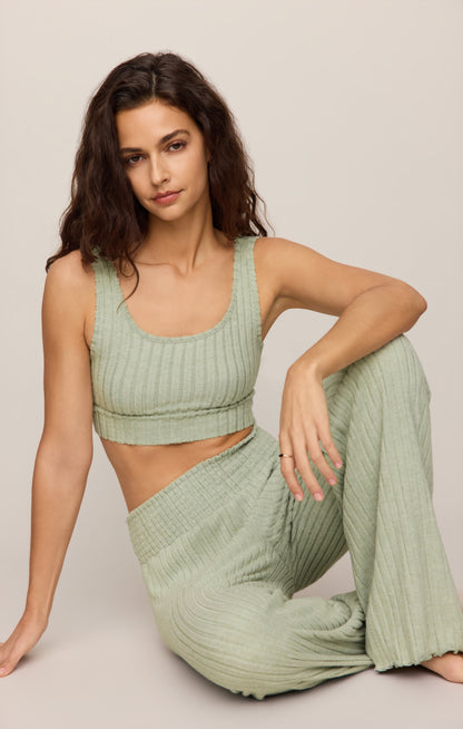 Dawn Smocked Silky Rib Pant